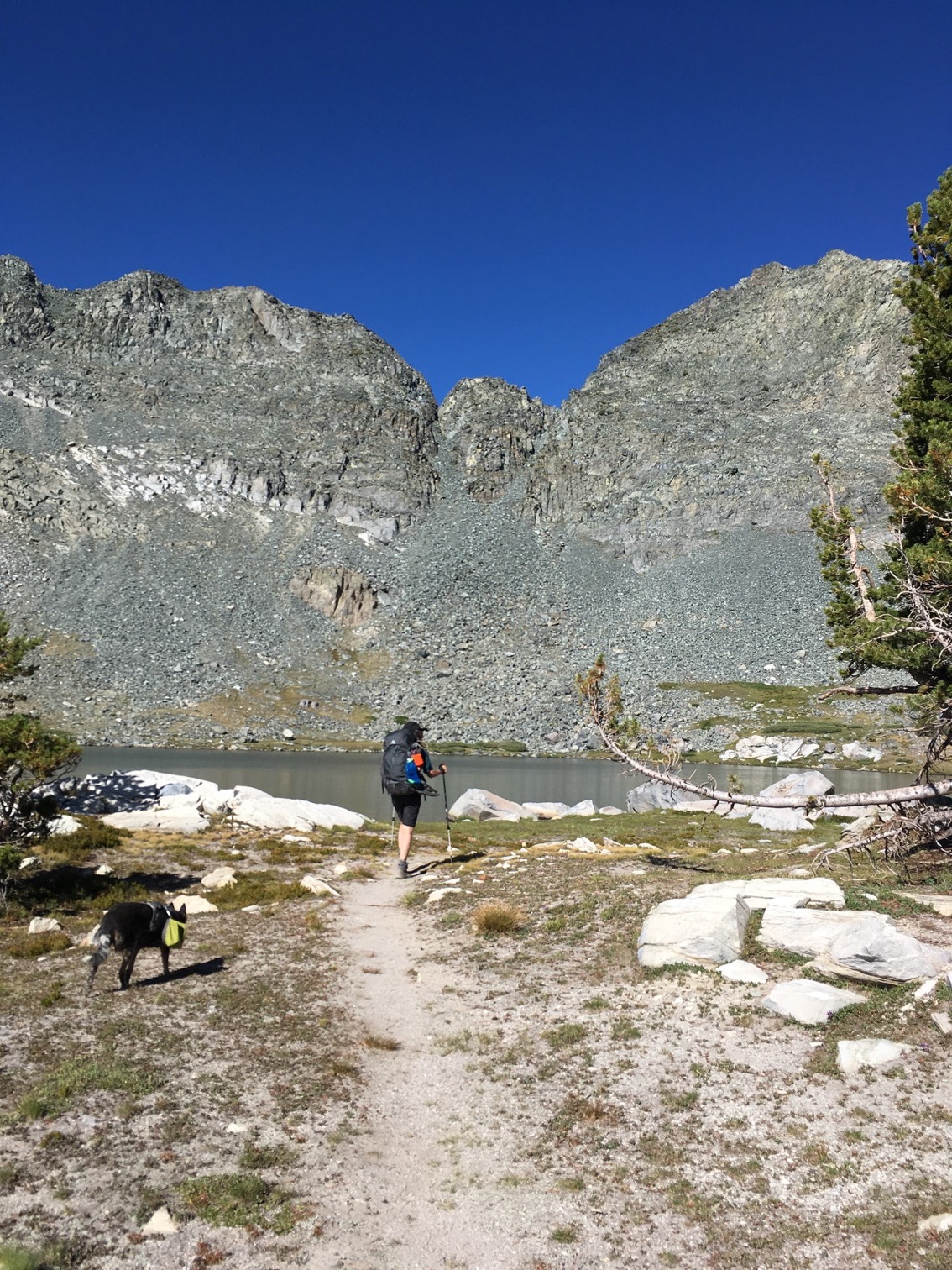 Arriving at Middle Deer Lake